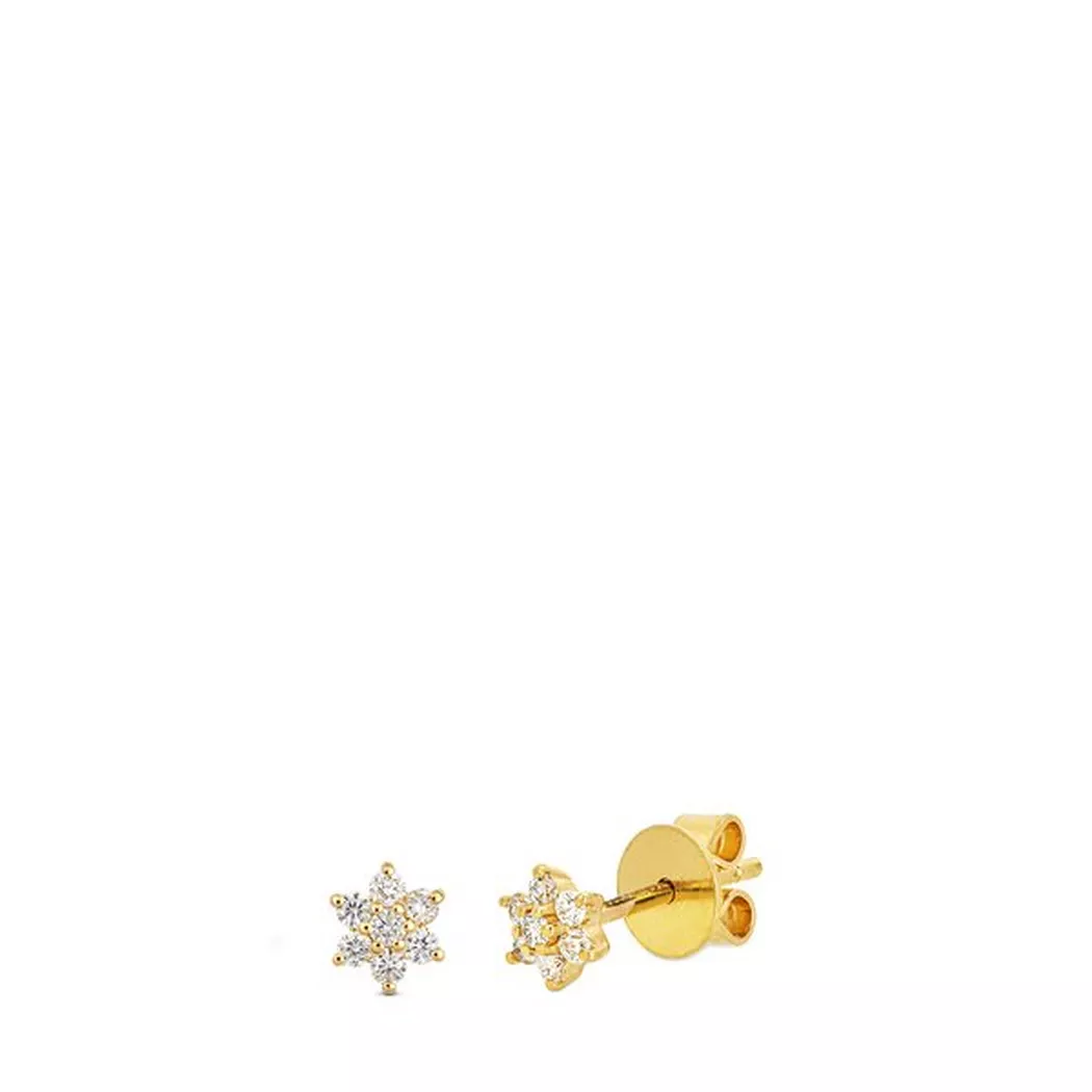 ZEN DIAMOND - Ohrstecker, One Size, Gelbgold