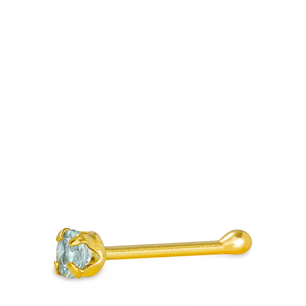 L' Atelier Gold 18 Karat by Manor - Nasenpiercing, One Size, Gelbgold