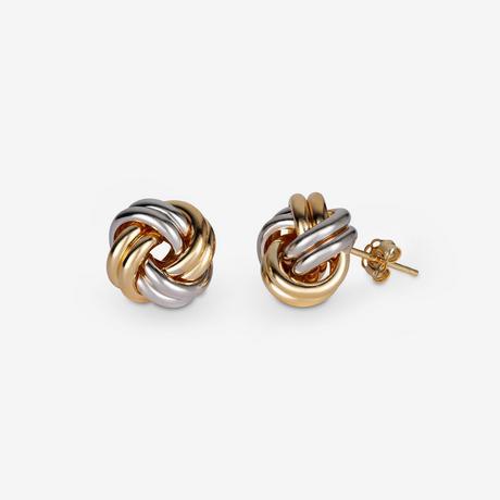 L' Atelier Gold 18 Karat by Manor  Orecchini a bottone 