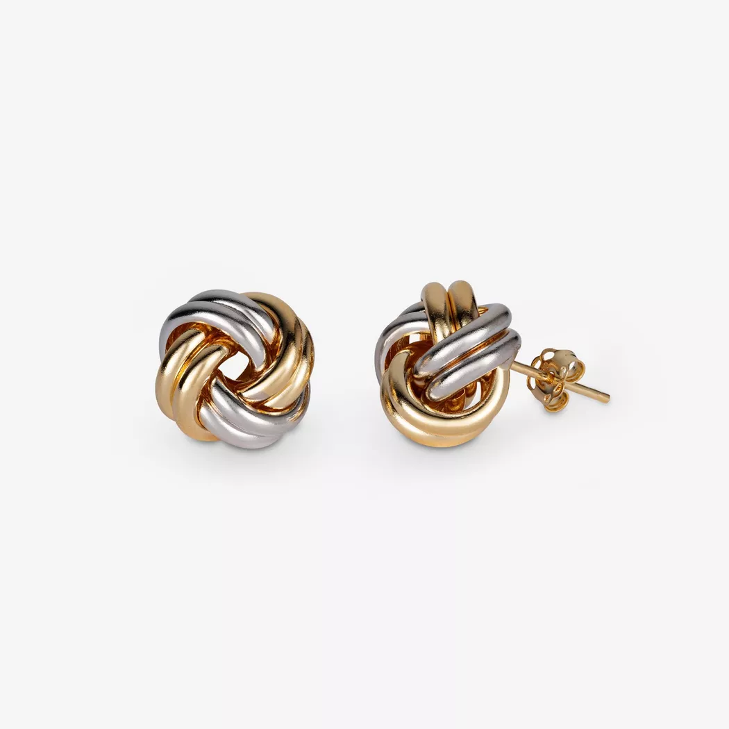 L' Atelier Gold 18 Karat by Manor - Ohrstecker, One Size, Zweifarbig 2