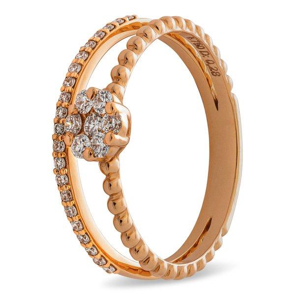 Image of ZEN DIAMOND Ring Damen Roségold 56