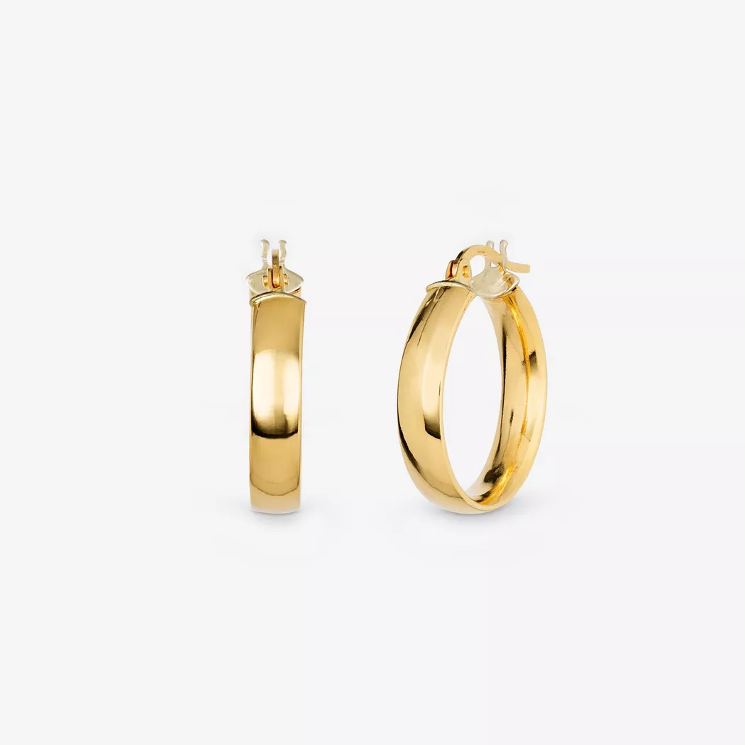 L' Atelier Gold 18 Karat by Manor - Creolen, One Size, Gelbgold 9