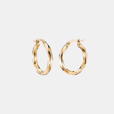 L' Atelier Gold 18 Karat by Manor Orecchini a cerchio Orecchini a cerchio 