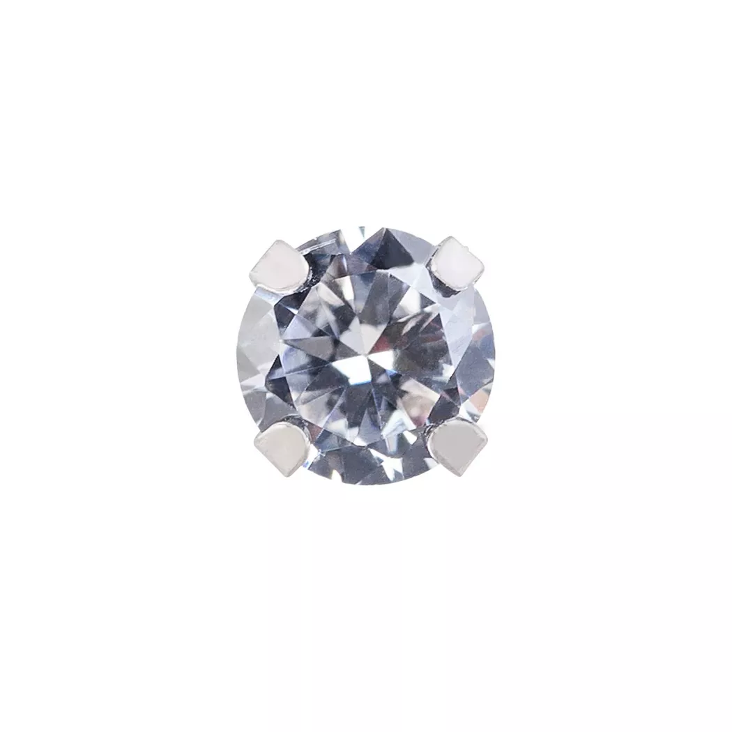L' Atelier Gold 18 Karat by Manor - Einzelohrstecker, One Size, Weissgold 7
