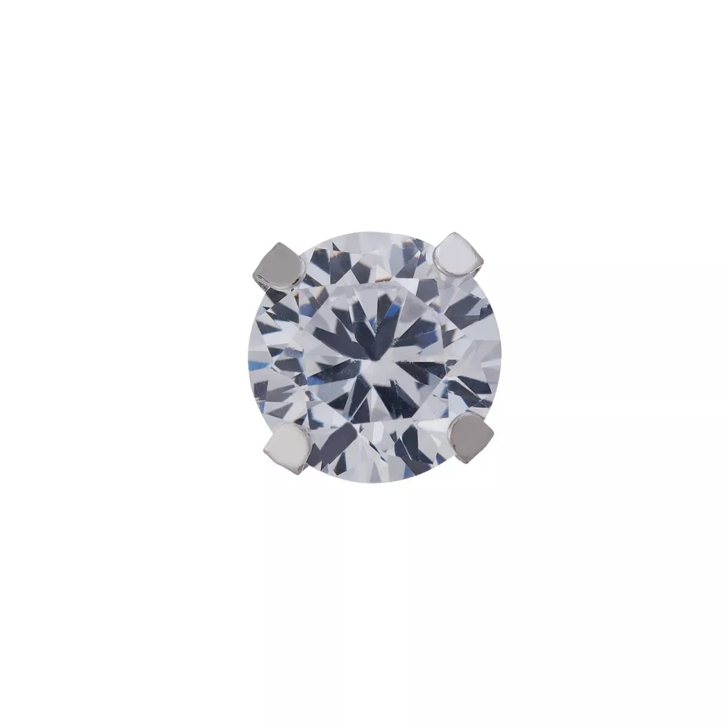 L' Atelier Gold 18 Karat by Manor - Einzelohrstecker, One Size, Weissgold