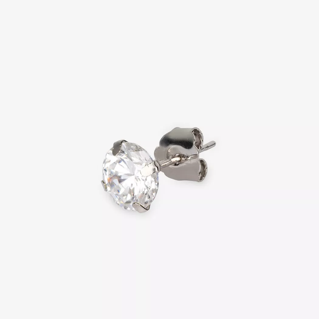 L' Atelier Gold 18 Karat by Manor - Einzelohrstecker, One Size, Weissgold 4