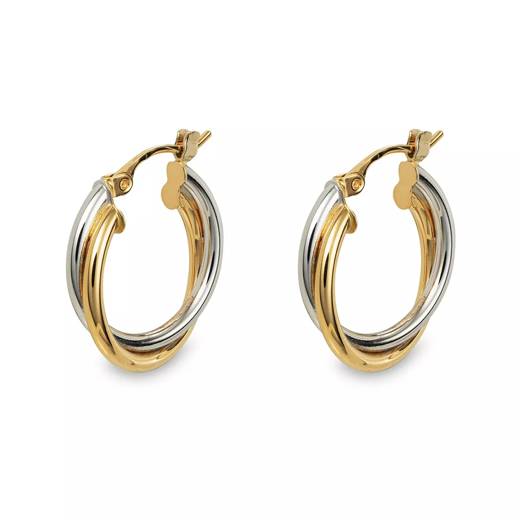 L' Atelier Gold 18 Karat by Manor - Ohrringe, One Size, Zweifarbig 3