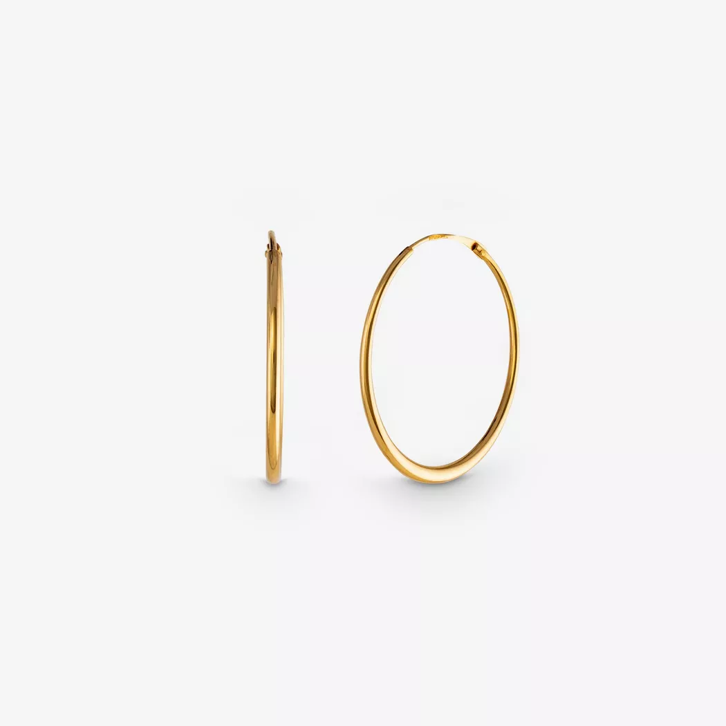 L' Atelier Gold 18 Karat by Manor - Creolen, One Size, Gelbgold 3