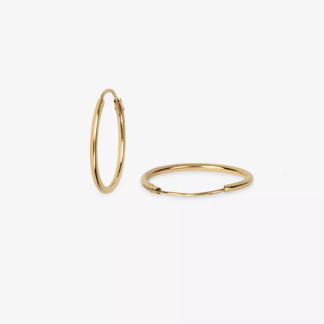 L' Atelier Gold 18 Karat by Manor - Creolen, One Size, Gelbgold 4