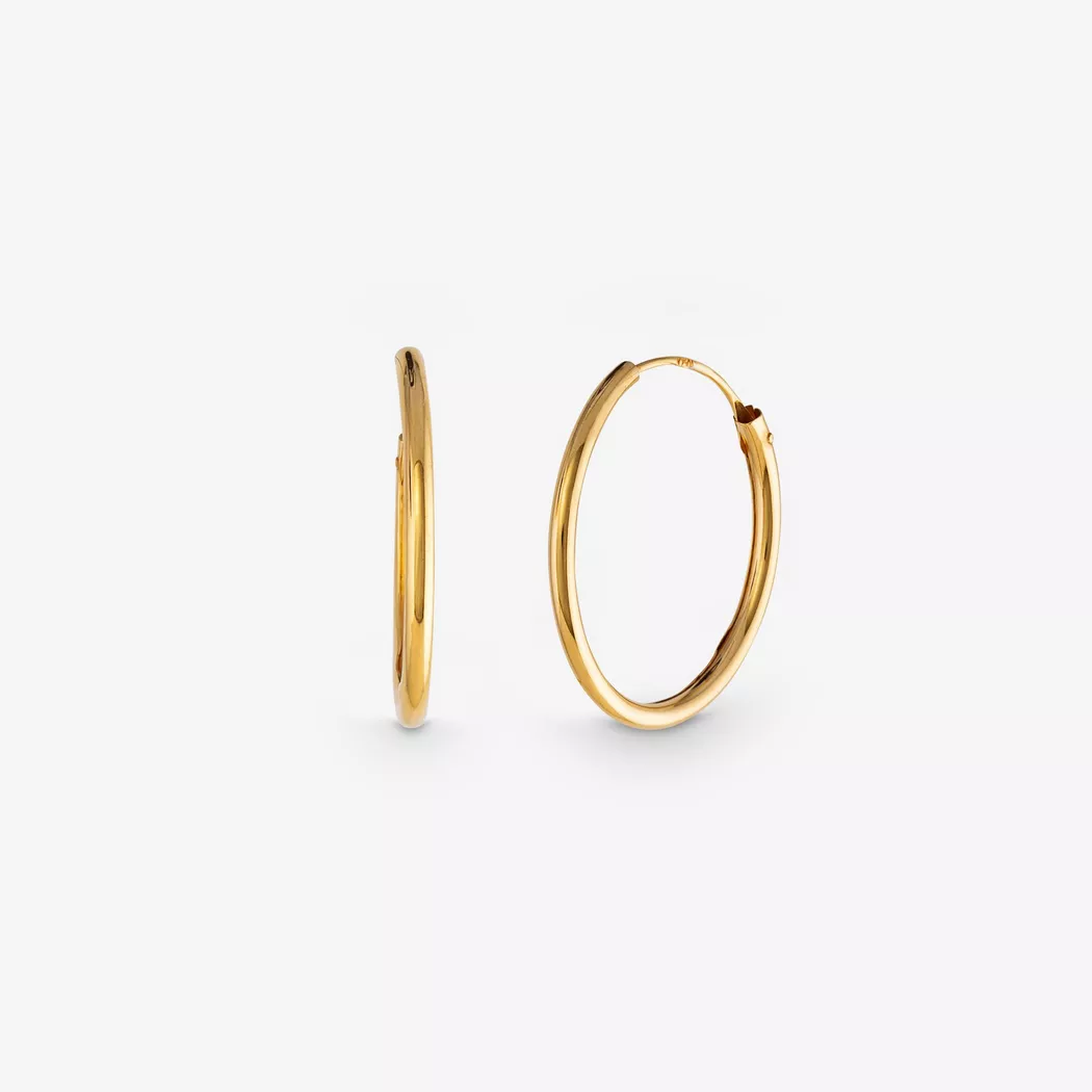 L' Atelier Gold 18 Karat by Manor - Creolen, One Size, Gelbgold 5