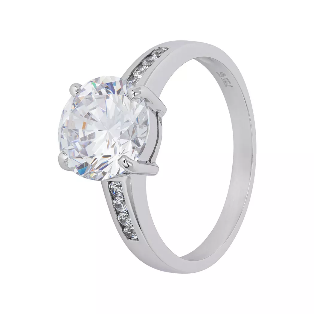 L' Atelier Gold 18 Karat by Manor - Ring, 56, Weissgold 3