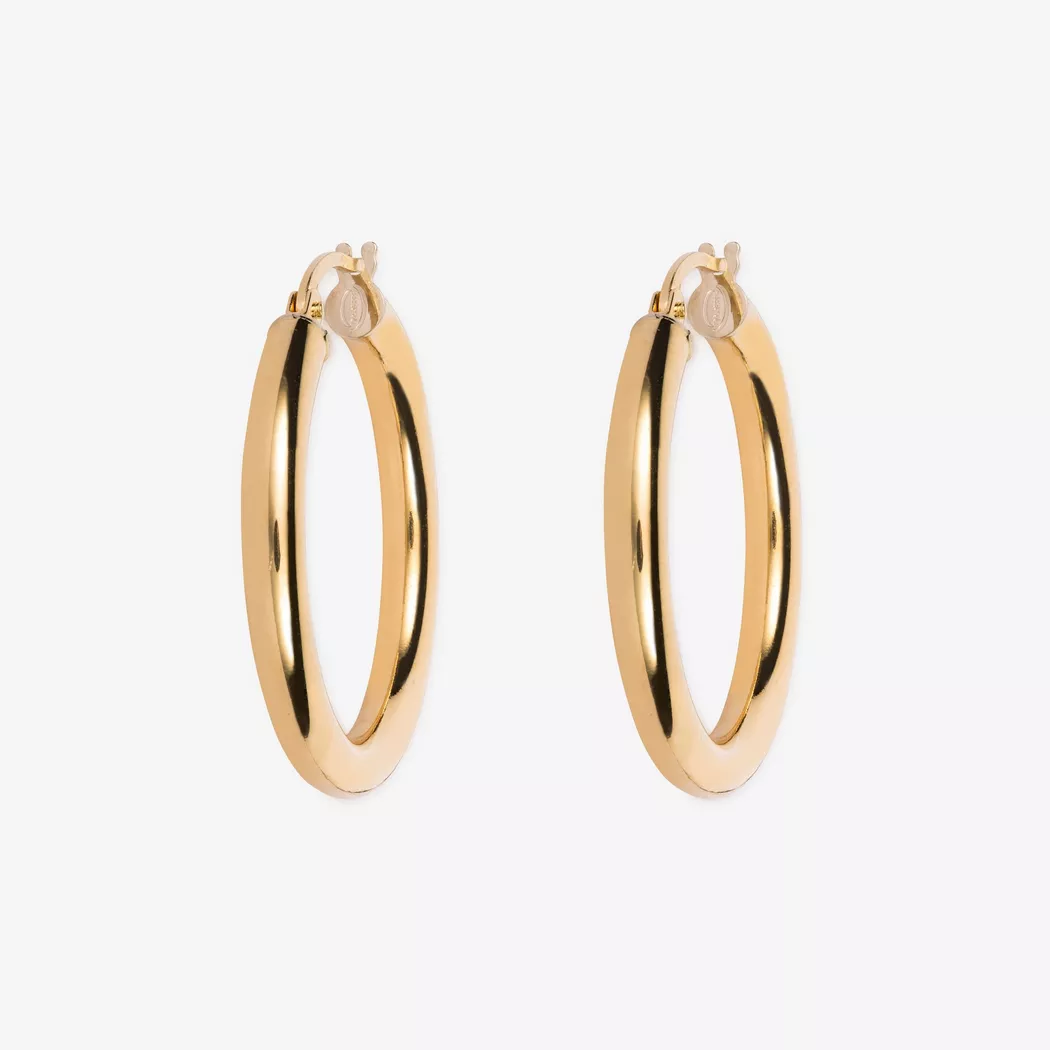 L' Atelier Gold 18 Karat by Manor - Creolen, One Size, Gelbgold 2