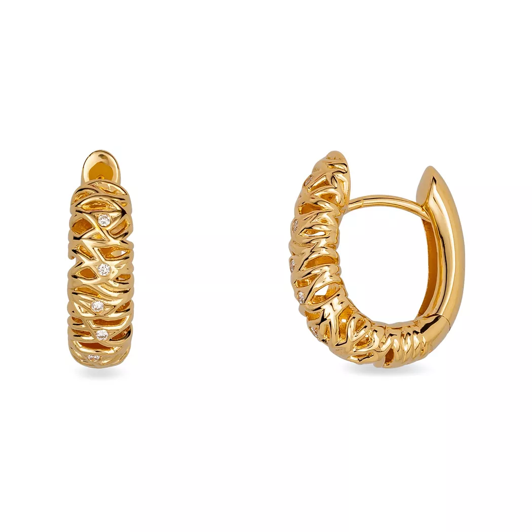 Sergio Ferris - Creolen, One Size, Gelbgold