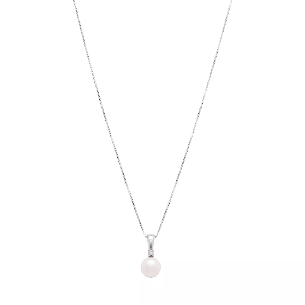 Puro® - Halskette, 45cm, Weissgold 2