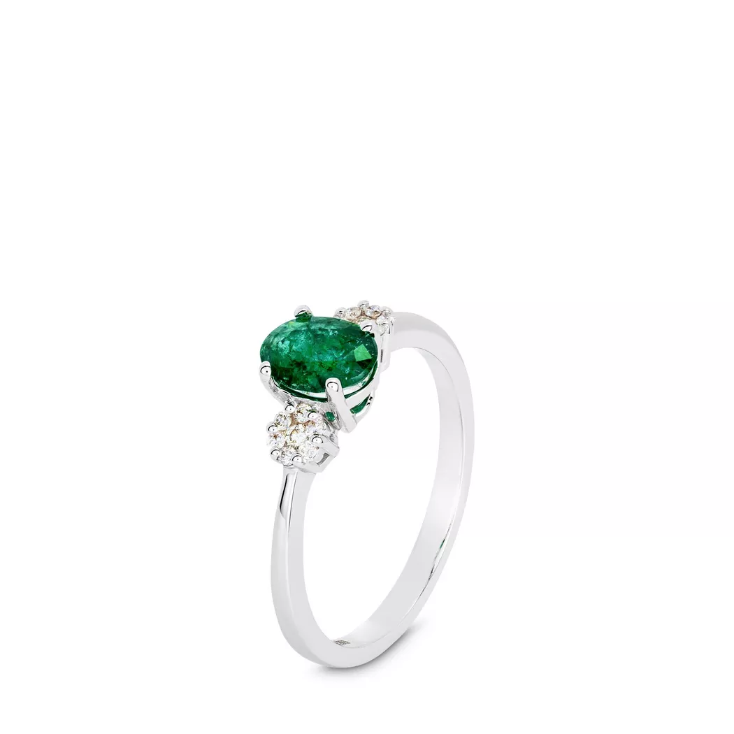 ZEN DIAMOND - Ring, 54, Weissgold 10