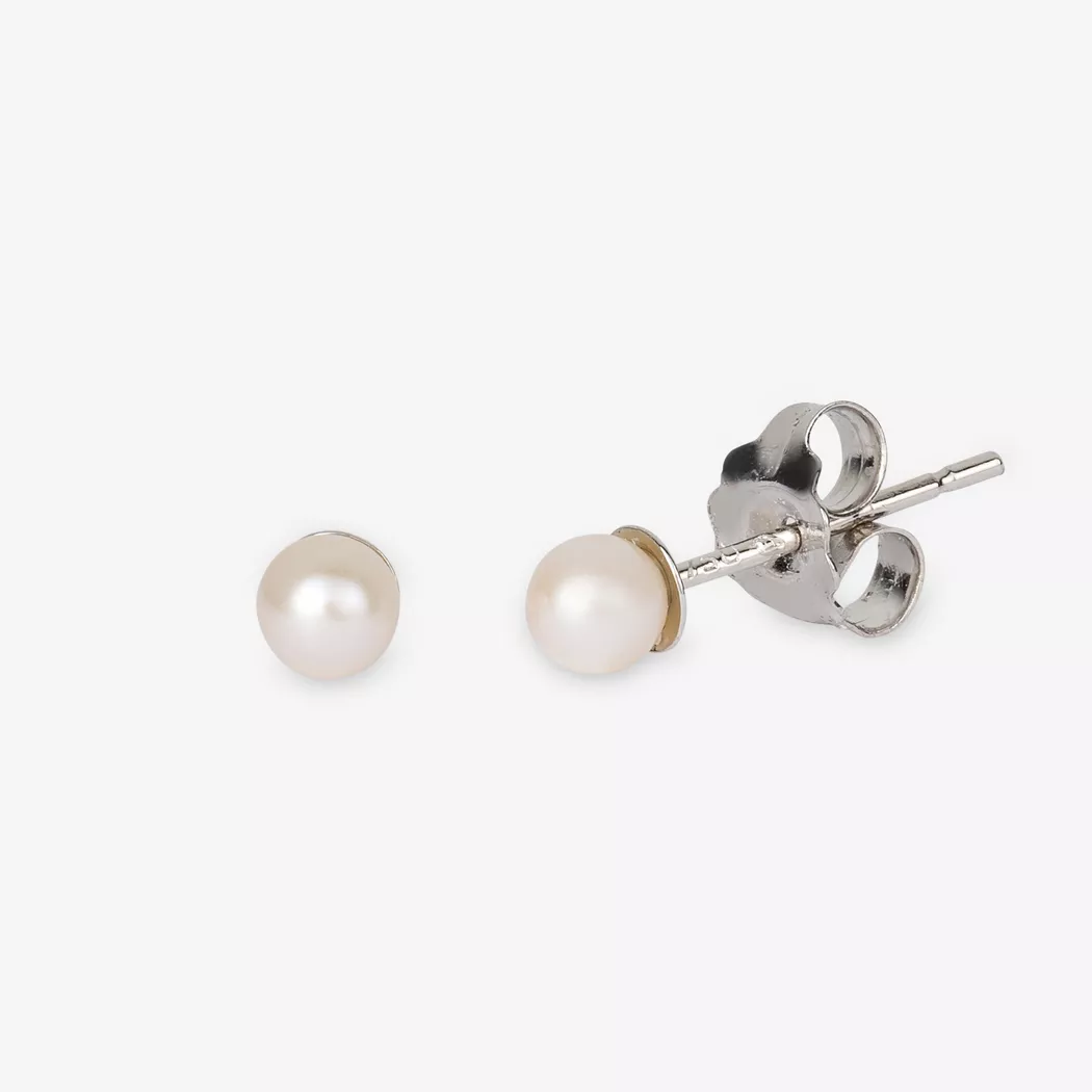 L' Atelier Gold 18 Karat by Manor - Ohrstecker, One Size, Weissgold 3
