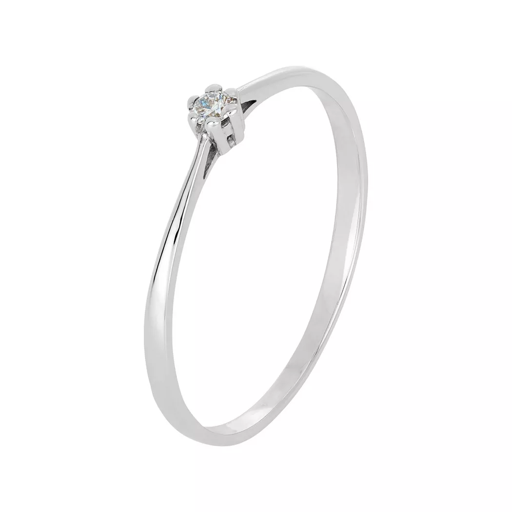 L' Atelier Gold 18 Karat by Manor - Ring, 56, Weissgold 9