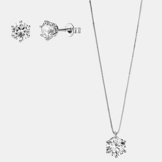 L' Atelier Gold 18 Karat by Manor  Set Collier/Ohrschmuck 