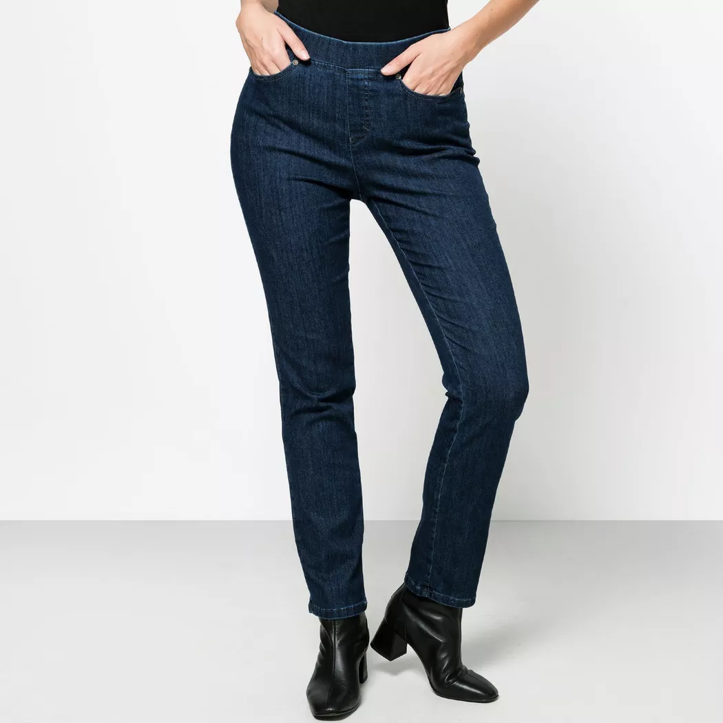 Anna Montana - Jeans, Slim Fit, für Damen, Blau Denim, Größe 40