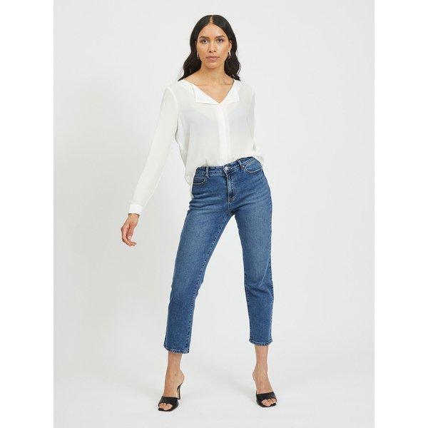 VILA Gestreifte Langarmbluse  