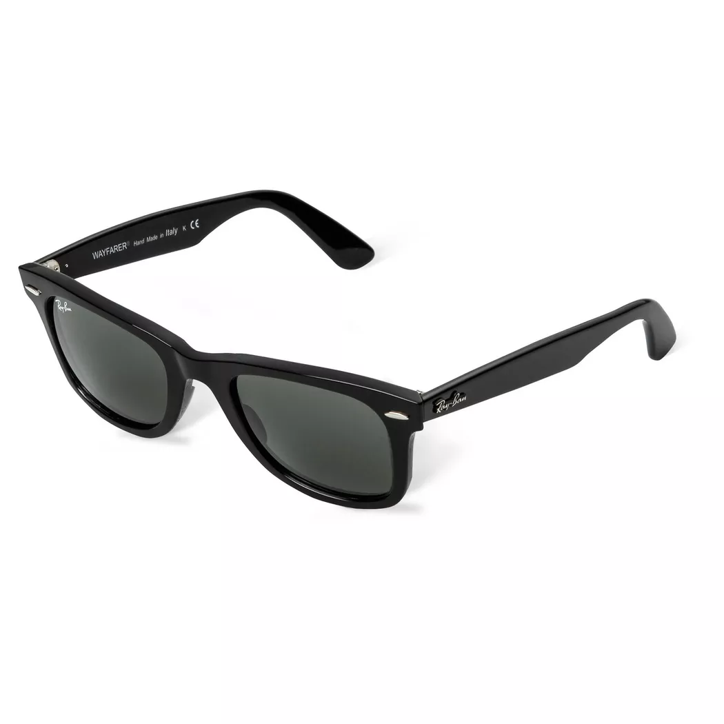 Rayban - Eckige Sonnenbrille mit Etui, für Damen, Black, Größe 50MM