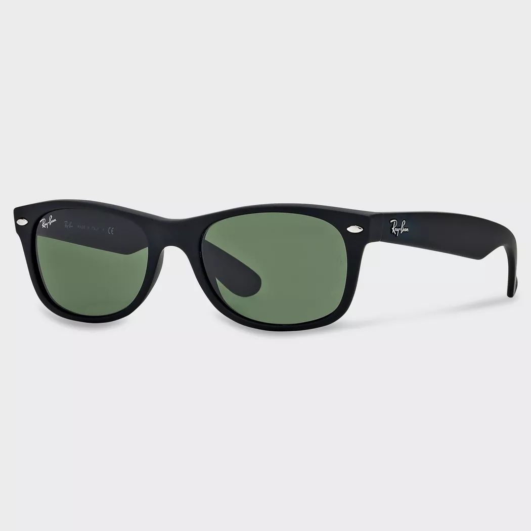 Rayban - Eckige Sonnenbrille mit Etui, für Damen, Black, Größe 55MM