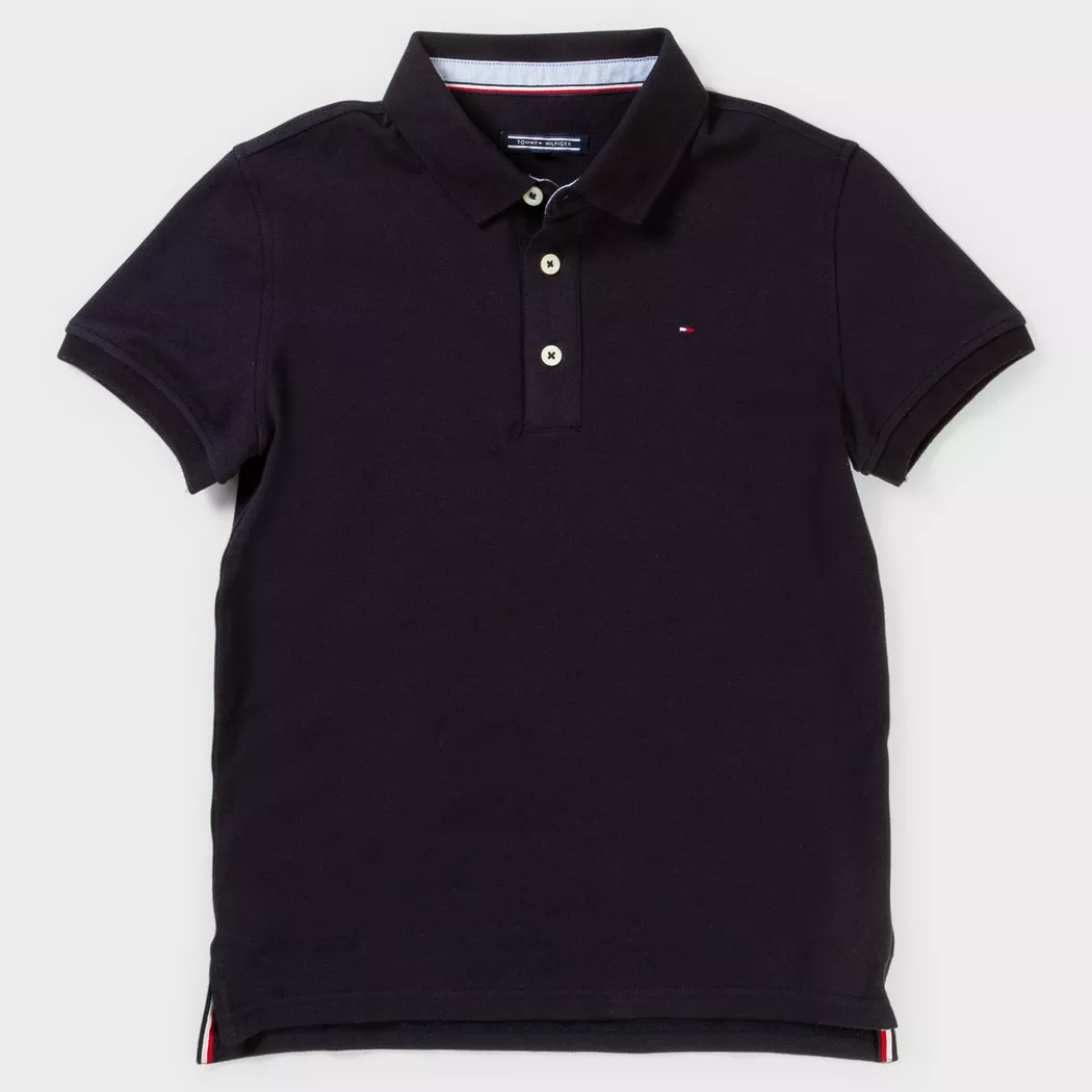 Tommy Hilfiger Polo à Manches Courtes Sky Captain 10 Années Garçons