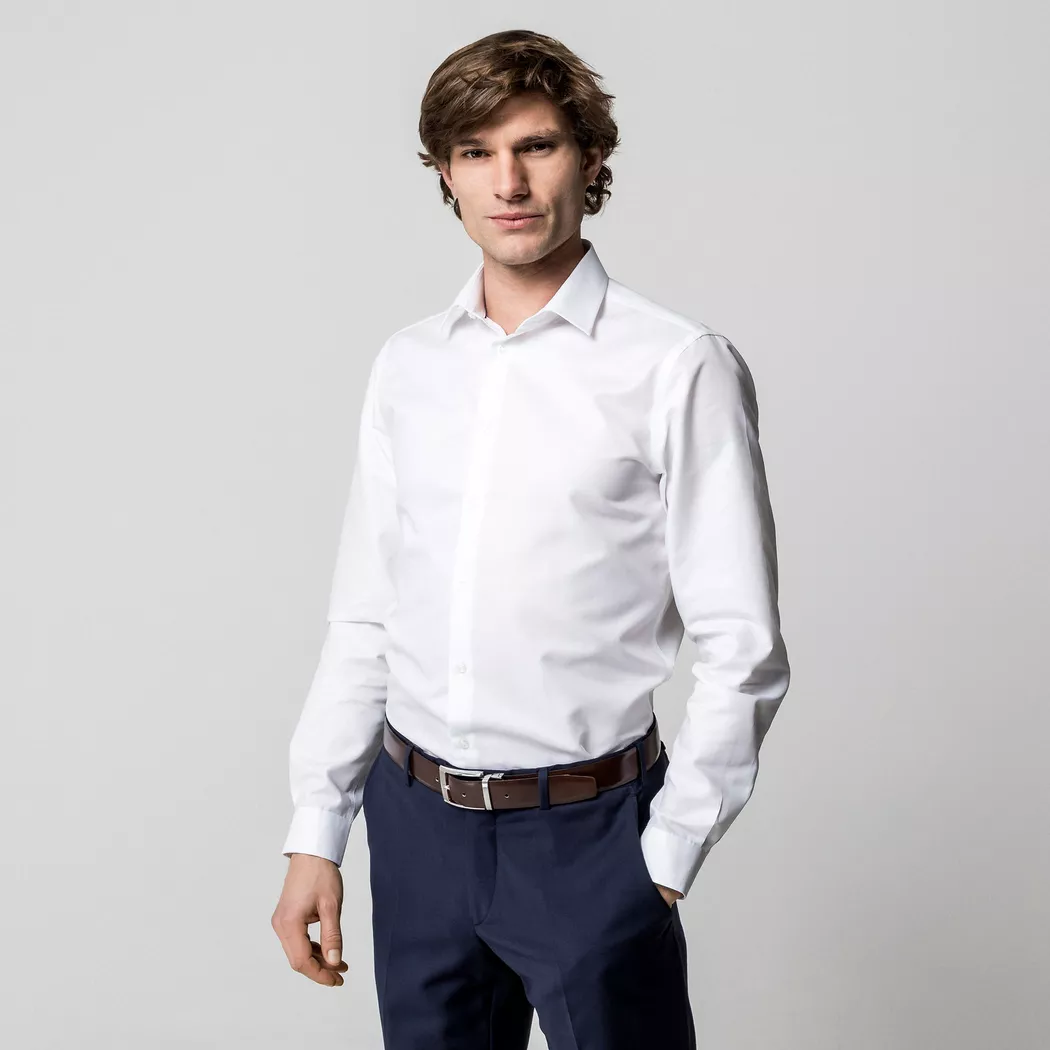 Manor Man - Hemd, Modern Fit, langarm, für Herren, Weiss, Größe S 3