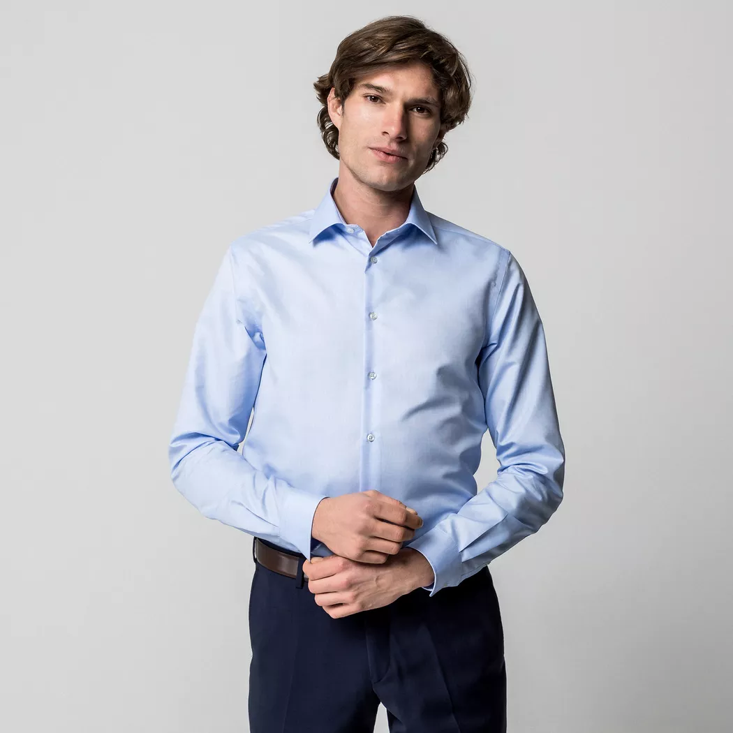 Manor Man - Hemd, Modern Fit, langarm, für Herren, Himmelblau, Größe XL
