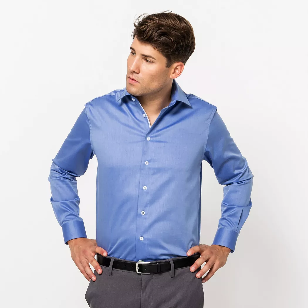 Kauf - Hemd, Modern Fit, langarm, für Herren, Blau, Größe 44