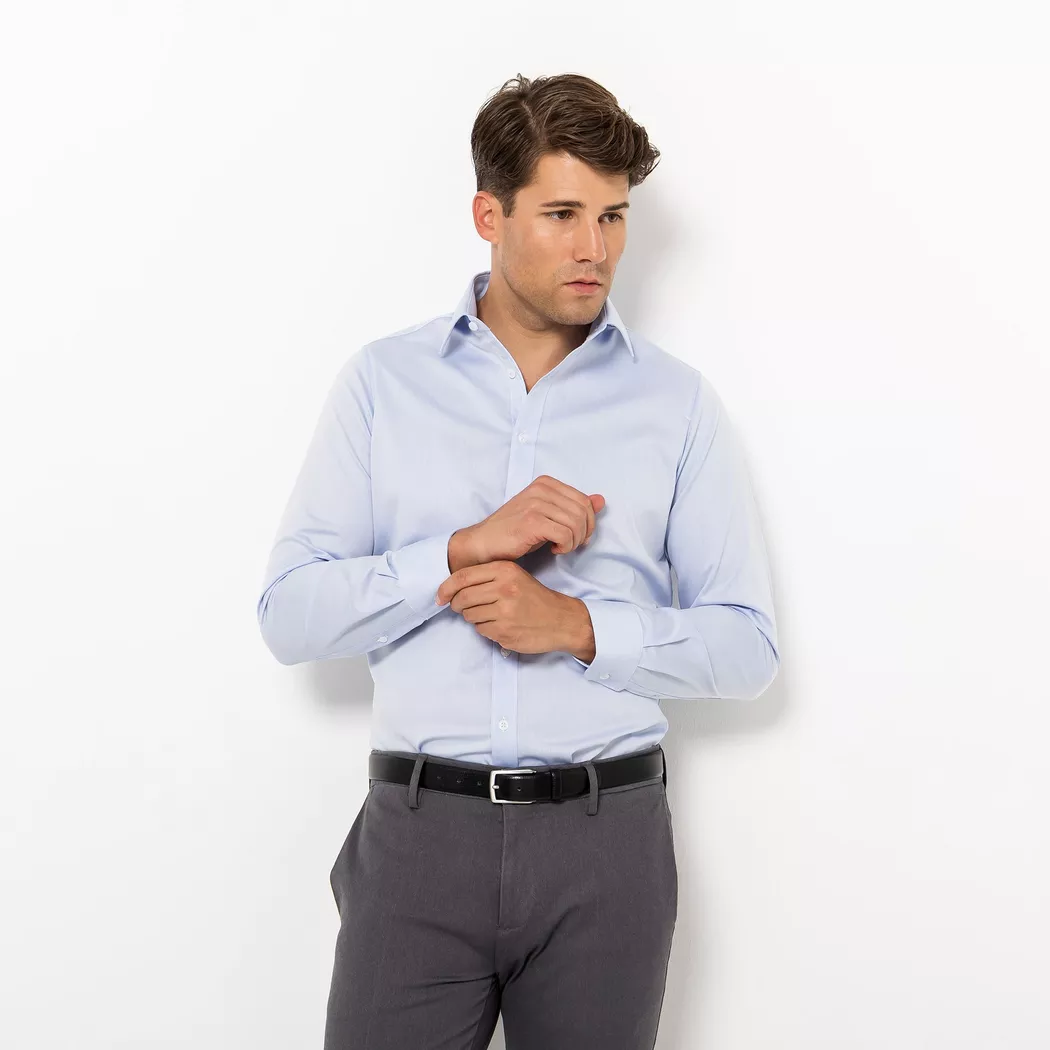 Kauf - Hemd, Modern Fit, langarm, für Herren, Himmelblau, Größe 39