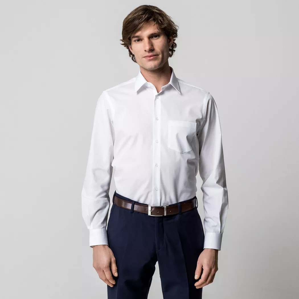 Manor Man - Hemd, Classic Fit, für Herren, Weiss, Größe L