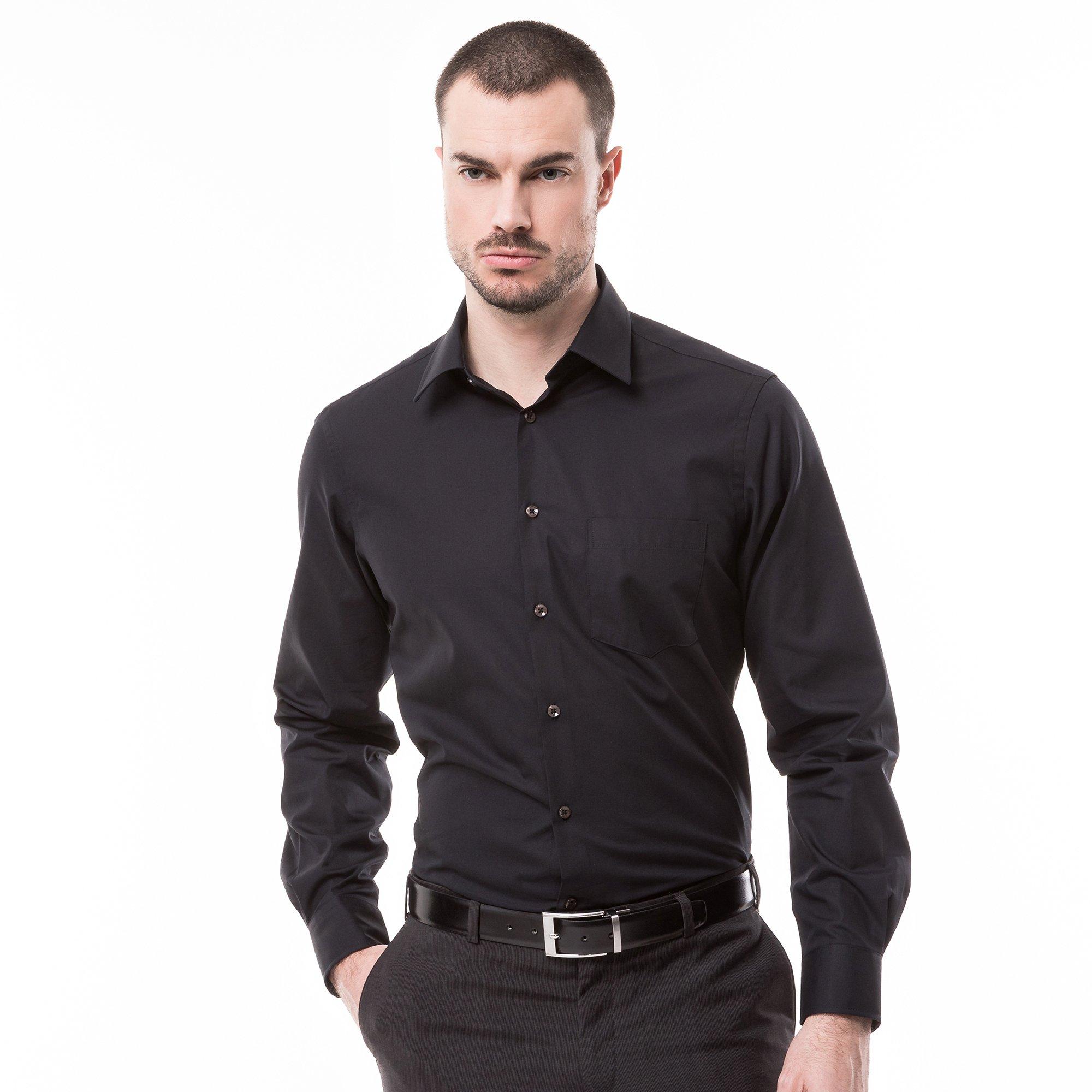 Manor Man  Camicia classic fit a maniche lunghe 