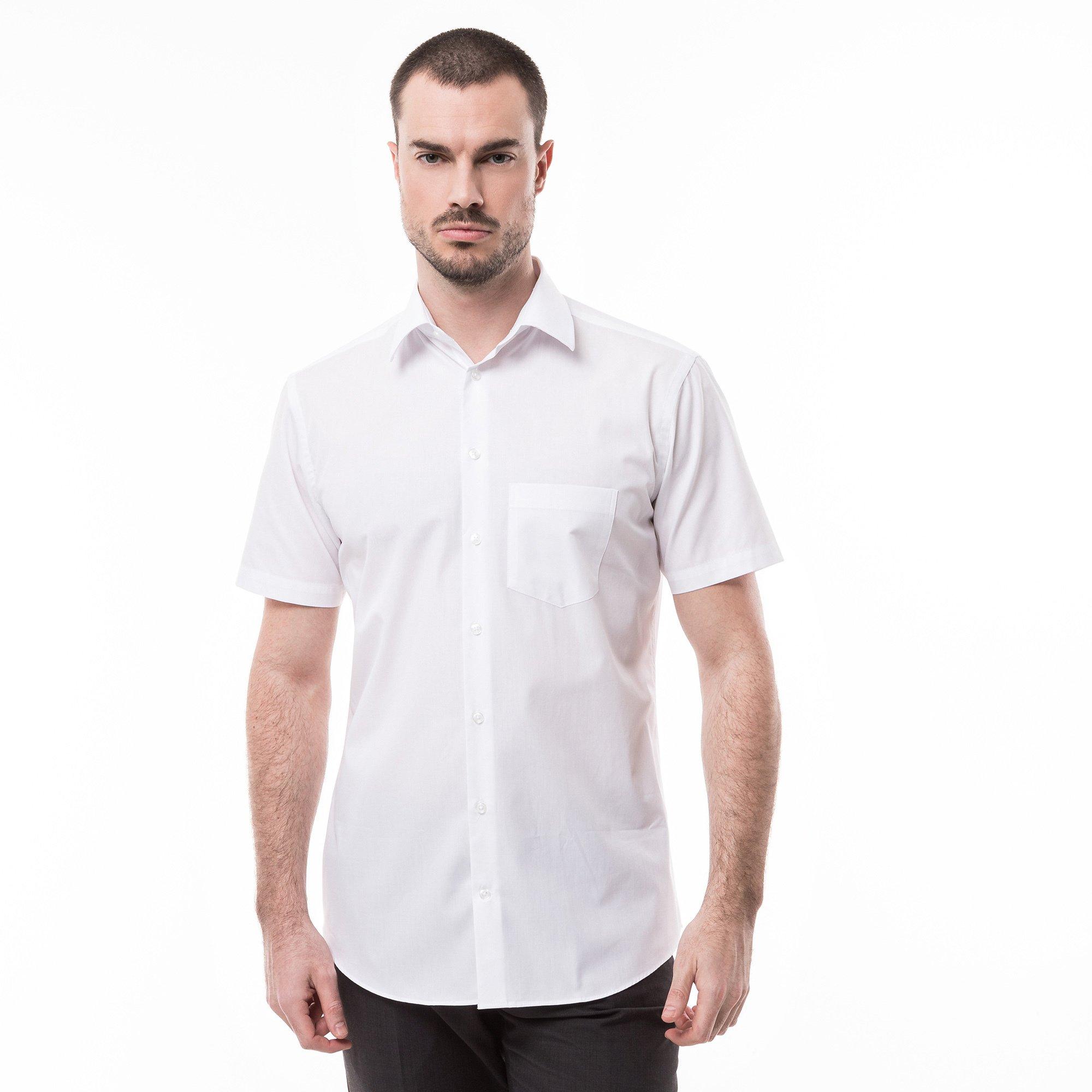 Manor Man  Camicia classic fit a maniche corte 