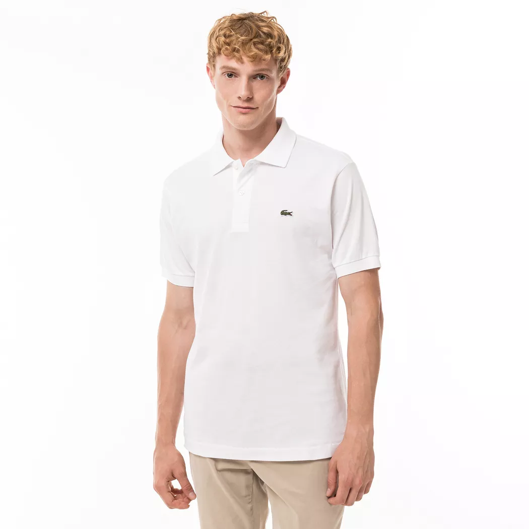 Lacoste Original L.12.12 Petit Piqué Cotton Polo Shirt Herr, White, 5