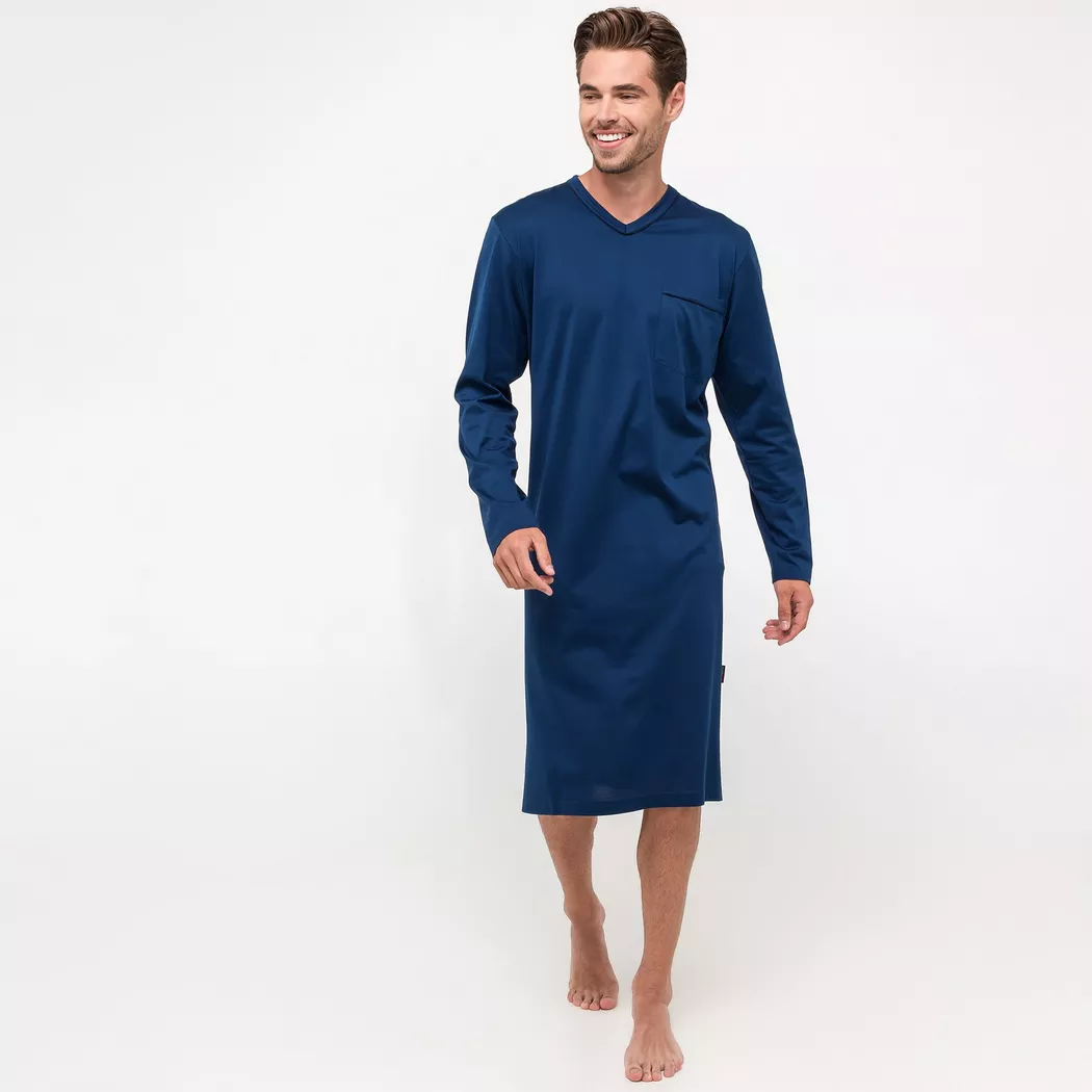 ISA bodywear - ISA 508 Nightdress, für Herren, Blau, Größe L