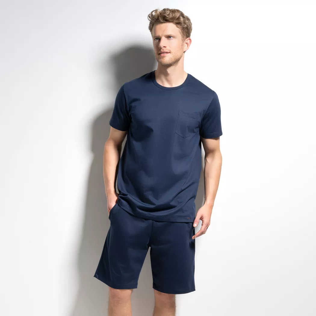 ISA bodywear - Shirt kurzarm, RH, für Herren, Marine, Größe M