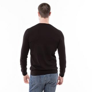 Manor Man Rundh-Pullover, BIO-BW Pull, Classic Fit, manches longues 