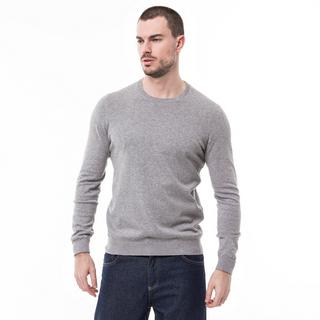 Manor Man Rundh-Pullover, BIO-BW Pull, Classic Fit, manches longues 