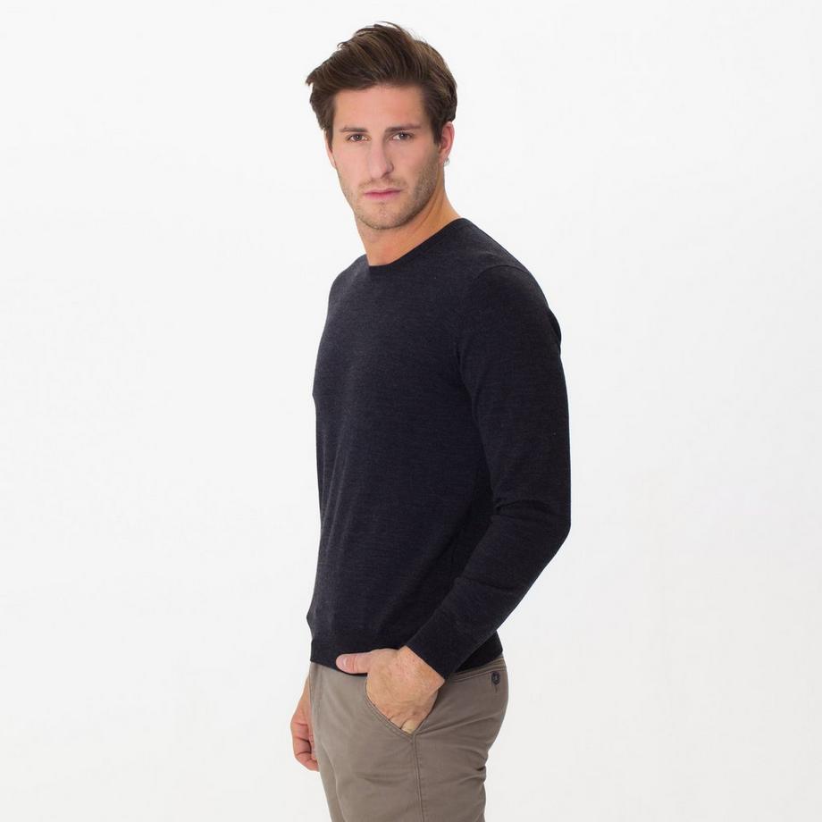 Manor Man Pullover Classic Fit Maniche Lunghe  