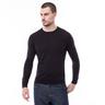 Manor Man Pull, Classic Fit, manches longues pull merino enc ronde tot easy Marine