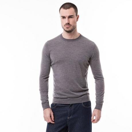 Manor Man pull merino enc ronde tot easy Pull, Classic Fit, manches longues 