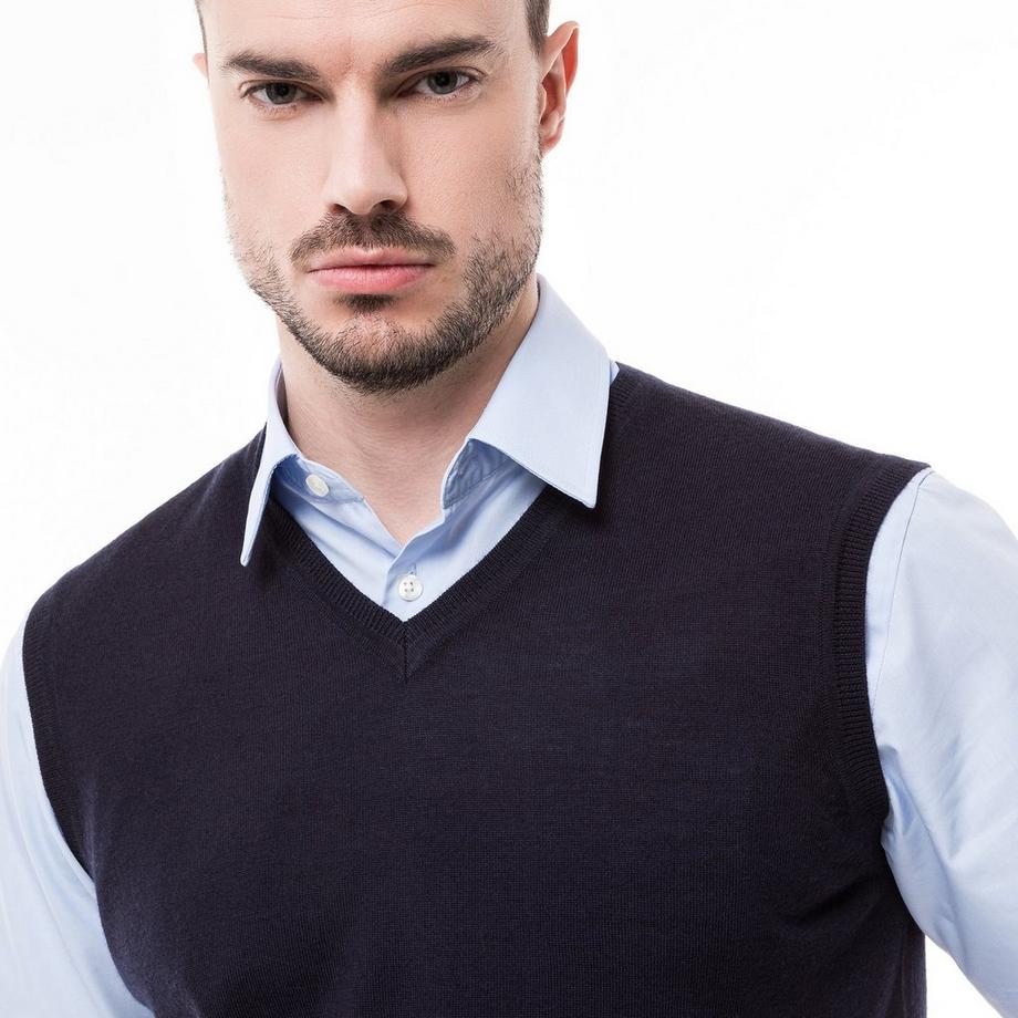 Manor Man Classic Fit Ärmelloser Pullover  