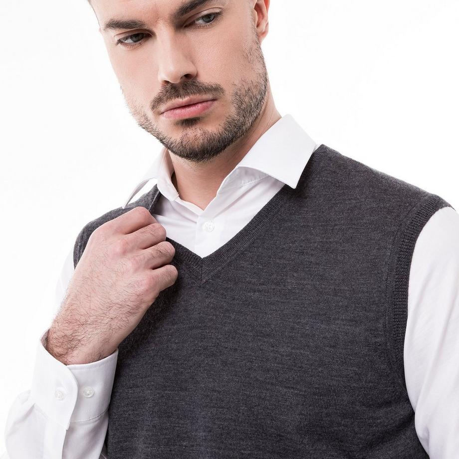 Manor Man Pull Sans Manches Classic Fit  