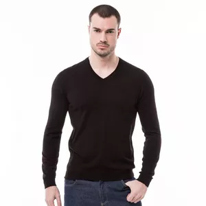 Maglione con scollo a V, Classic Fit, manica l