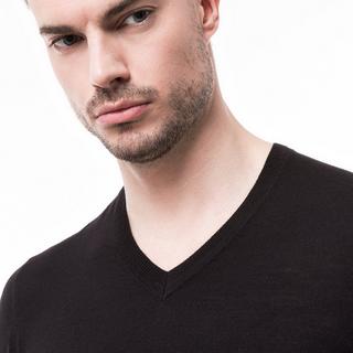 Manor Man Classic Fit Langarm V-Ausschnitt Pullover  