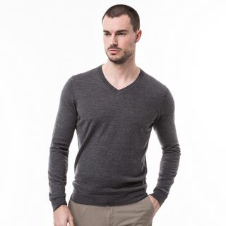 Manor Man Classic Fit Langarm V-Ausschnitt Pullover  