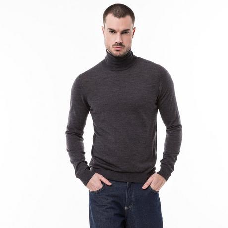 Manor Man Merino Rollkragenpullover Classic Fit Langarm  