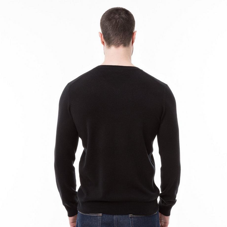 Manor Man Pull cachemire col V  