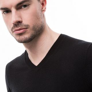 Manor Man Pull cachemire col V  